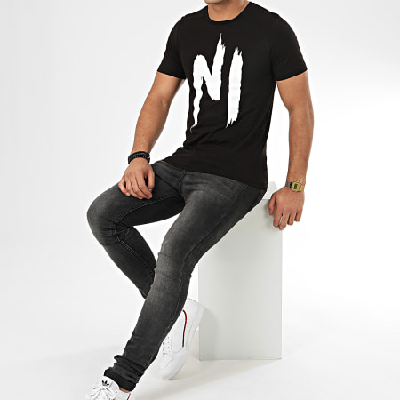NI by Ninho - Tee Shirt TS001 Noir Blanc