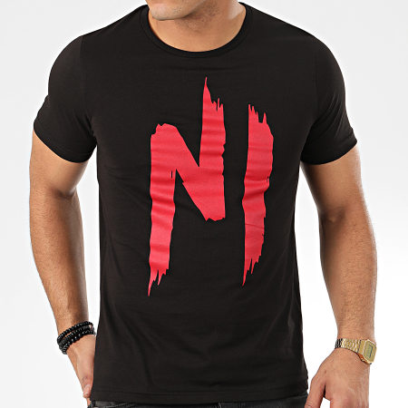 NI by Ninho - Tee Shirt TS01 Noir Rouge