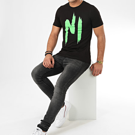 NI by Ninho - Tee Shirt TS01 Noir Vert