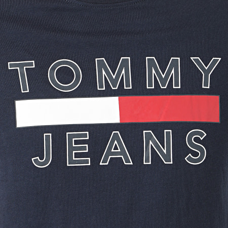 Tommy Jeans - Tee Shirt Essential Logo 7430 Bleu Marine