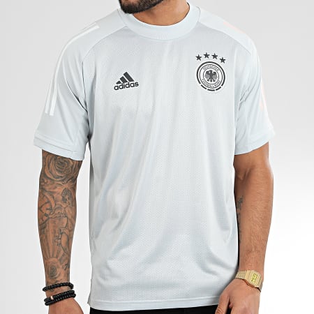 Adidas Sportswear - Tee Shirt De Sport A Bandes DFB FI0746 Gris Clair