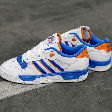 Adidas Originals - Baskets Rivalry Low FU6833 Cloud White Blue Orange