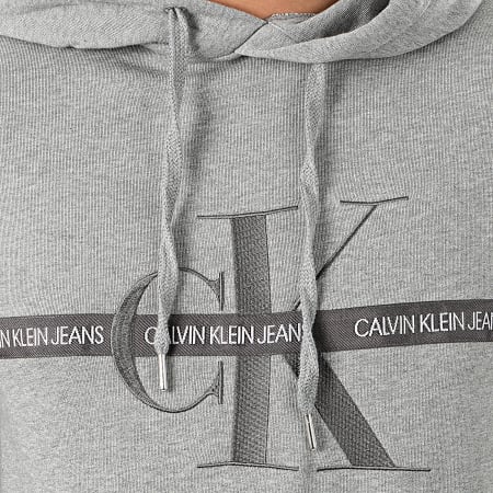Calvin Klein - Sweat Capuche 4264 Gris Chiné