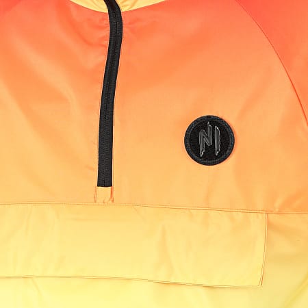 NI by Ninho - Giacca a vento con strisce 9077 Arancione Giallo Bianco
