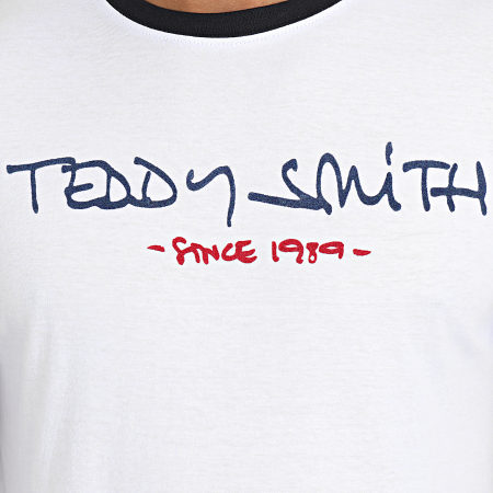 Teddy Smith - Tee Shirt Ringer Blanc