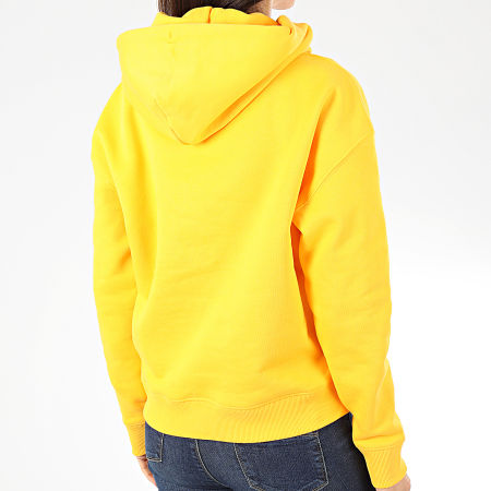 Tommy Jeans - Sweat Capuche Femme Tommy Badge 7787 Jaune