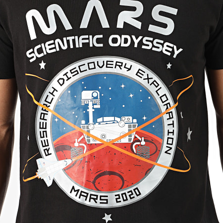 Alpha Industries - Tee Shirt Mission To Mars 126531 Noir Argenté