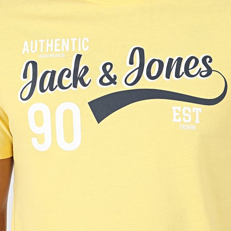 Jack And Jones - Tee Shirt Logo Jaune