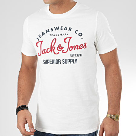 Jack And Jones - Tee Shirt Logo Ecru