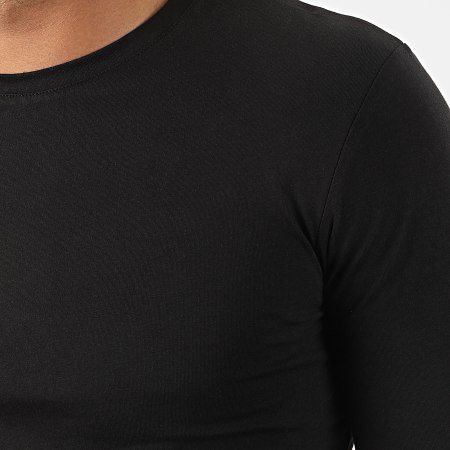LBO - Juego de 2 camisetas oversize de manga larga United 961 Charcoal Grey And Black