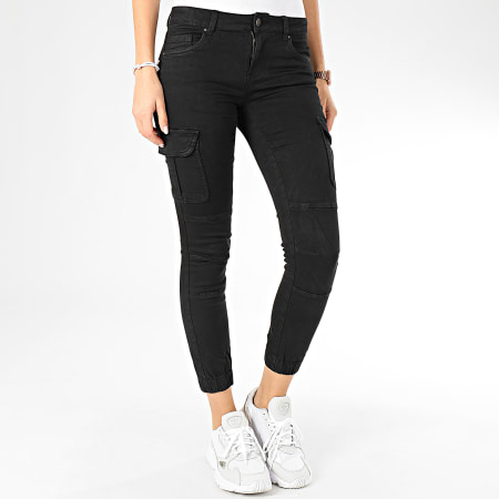 Only - Pantalones Jogger Jeans ajustados Mujer Missouri Negro