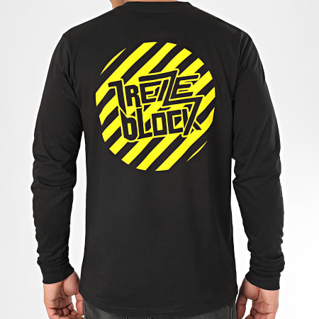 13 Block - Tee Shirt Manches Longues Travaux Noir Jaune
