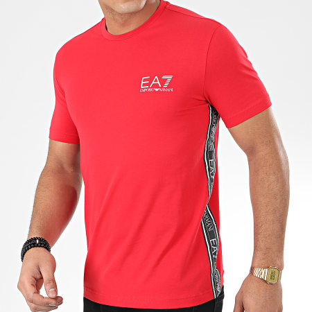 EA7 Emporio Armani - Tee Shirt 3HPT07-PJ03Z Rouge Noir Blanc