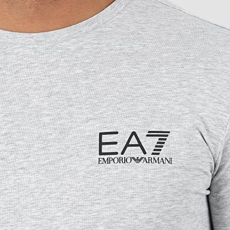 EA7 Emporio Armani - Tee Shirt 3HPT07-PJ03Z Gris Chiné Noir 