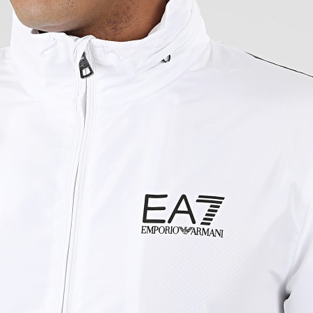 EA7 Emporio Armani - Veste Zippée Capuche 3HPB03-PN28Z Blanc Noir