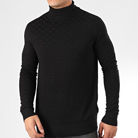 Only And Sons - Pull Col Roulé Elton Noir