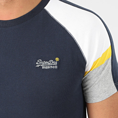 Superdry - Tee Shirt OL Crafted Casual Baseball M1000083A Bleu Marine
