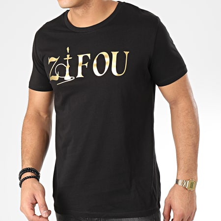 Zifou - Tee Shirt Zifou Noir Doré