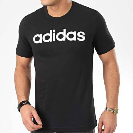 adidas - Tee Shirt Essential Linear Logo DU0404 Noir Blanc