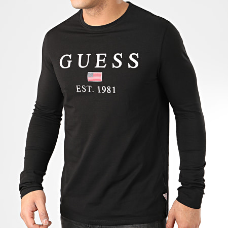 Guess - Tee Shirt Manches Longues M01I70-J1300 Noir