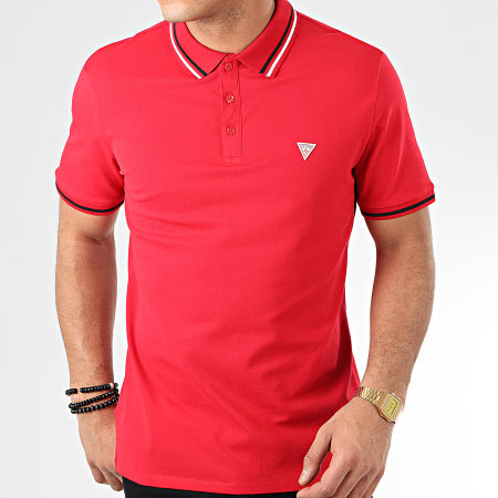 Guess - Polo Manches Courtes M01P40-K7O60 Rouge