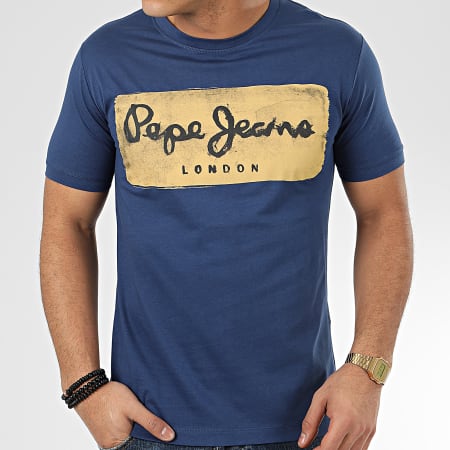 Pepe Jeans - Tee Shirt Charing 503215 Bleu Marine