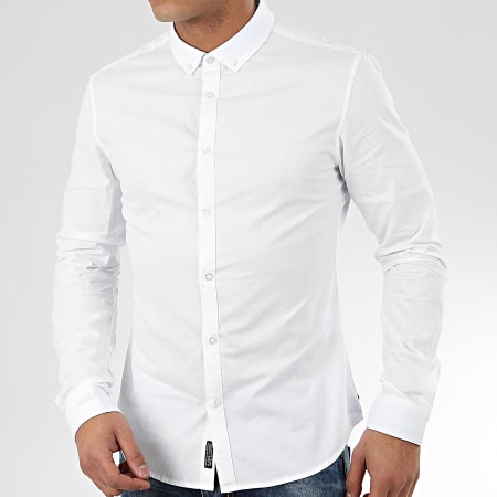 Teddy Smith - Chemise Manches Longues Volt Blanc
