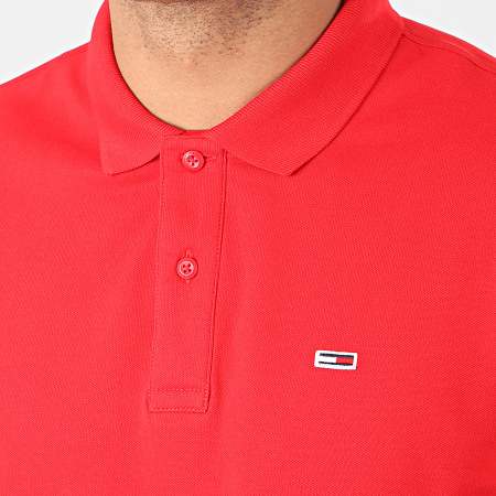 Tommy Jeans - Polo Manches Courtes Classics Solid 7196 Rouge