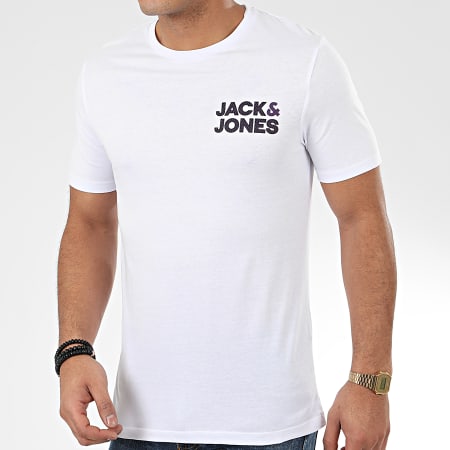 Jack And Jones - Tee Shirt Mills Blanc