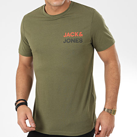 Jack And Jones - Tee Shirt Mills Vert Kaki 