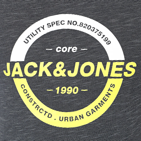 Jack And Jones - Tee Shirt A Rayures Strong Bleu Marine Blanc