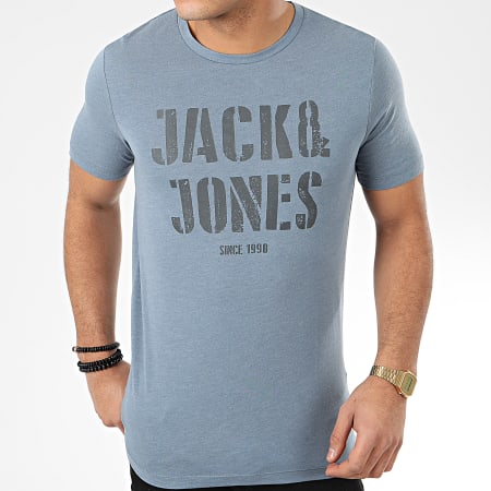 Jack And Jones - Tee Shirt Jay Bleu Clair