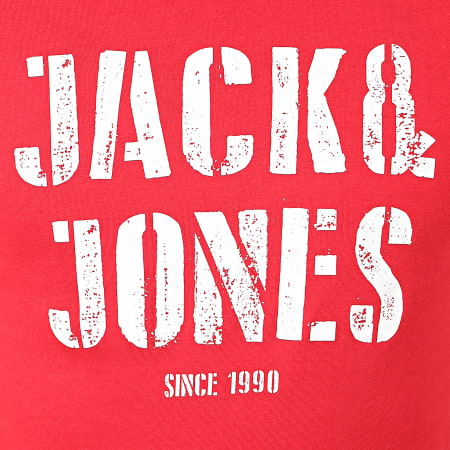 Jack And Jones - Tee Shirt Jay Rouge Blanc