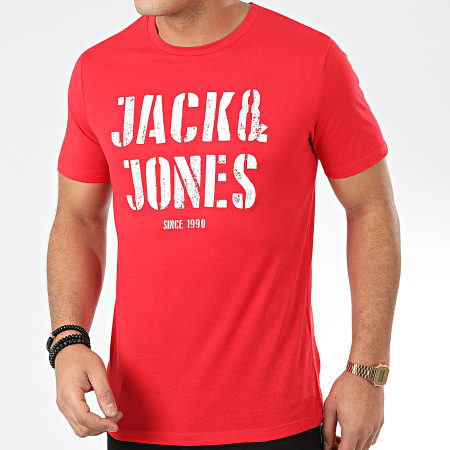 Jack And Jones - Tee Shirt Jay Rouge Blanc