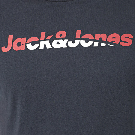 Jack And Jones - Tee Shirt Manthol Bleu Marine
