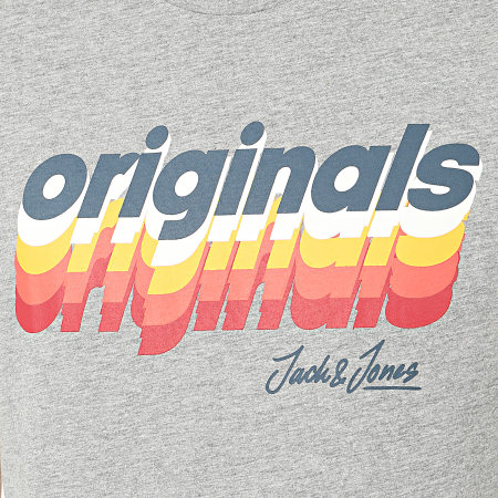 Jack And Jones - Tee Shirt Venture Gris Chiné