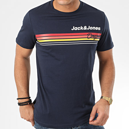 Jack And Jones - Tee Shirt Venture Bleu Marine