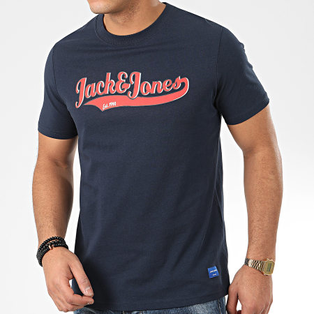 Jack And Jones - Tee Shirt Aydon Bleu Marine