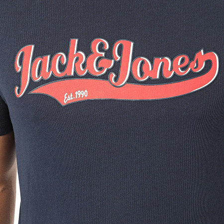 Jack And Jones - Tee Shirt Aydon Bleu Marine