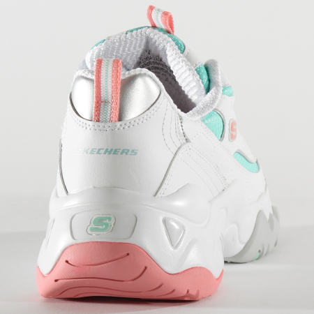 Skechers - Baskets Femme D'Lites 3.0 Blast Full 12954 White Pink Mint