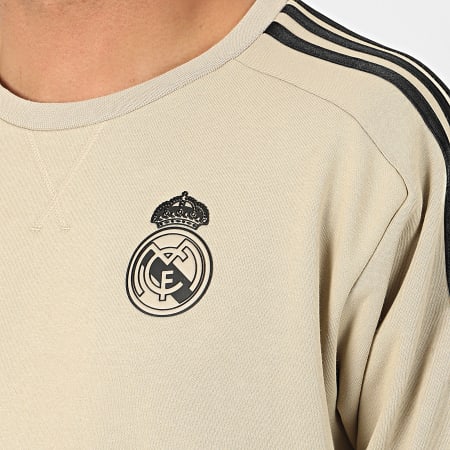 Adidas Sportswear - Sweat Crewneck A Bandes Real Madrid EI7468 Doré Noir