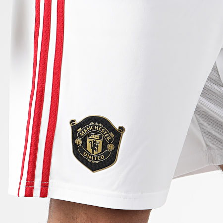 Adidas Sportswear - Short Jogging A Bandes Manchester United Home DW7895 Blanc Rouge