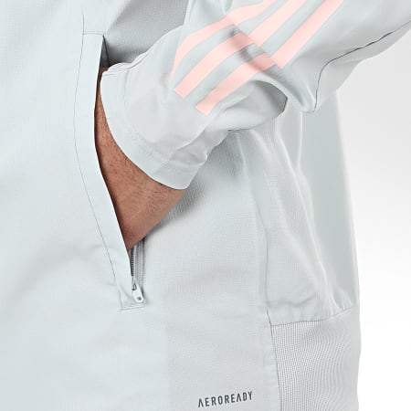 Adidas Sportswear - Veste Zippée DFB Presentation FI0738 Gris Clair