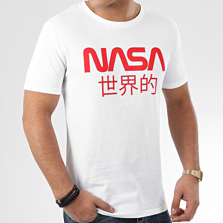 NASA - Maglietta con logo Giappone Bianco Rosso