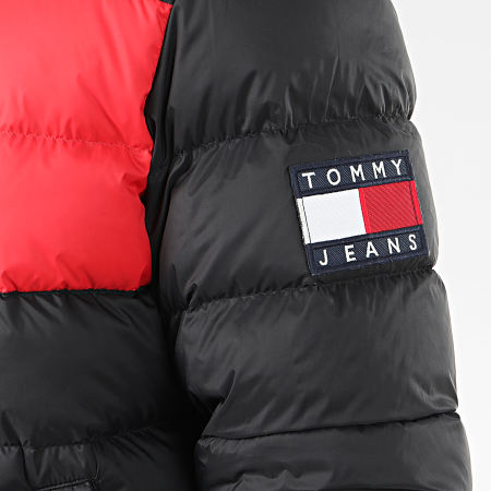 Tommy Jeans - Doudoune Essential Down 7364 Noir Rouge Blanc