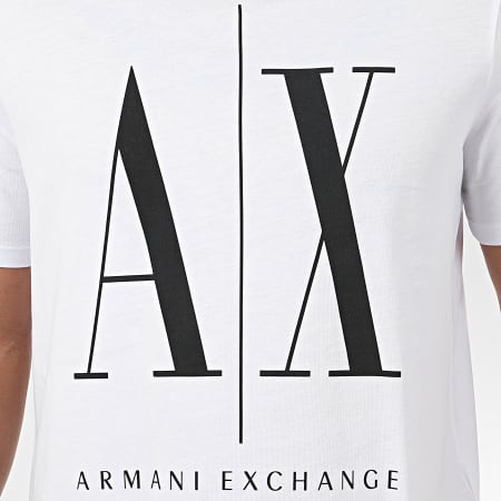 Armani Exchange - Tee Shirt 8NZTPA-ZJH4Z Blanc Noir