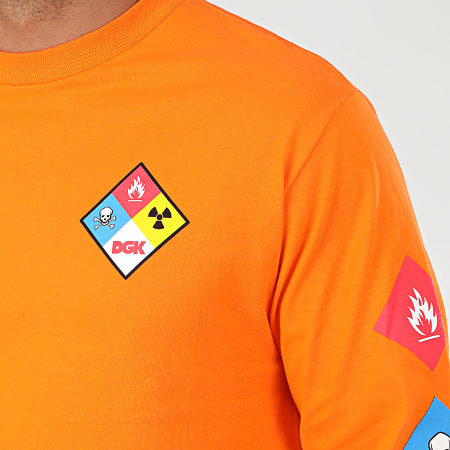 DGK - Tee Shirt Manches Longues Hazardous Orange