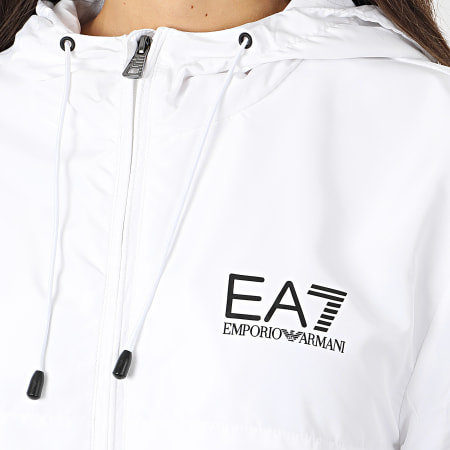 EA7 Emporio Armani - Veste Zippée Capuche 3HPB13-PN28Z Blanc