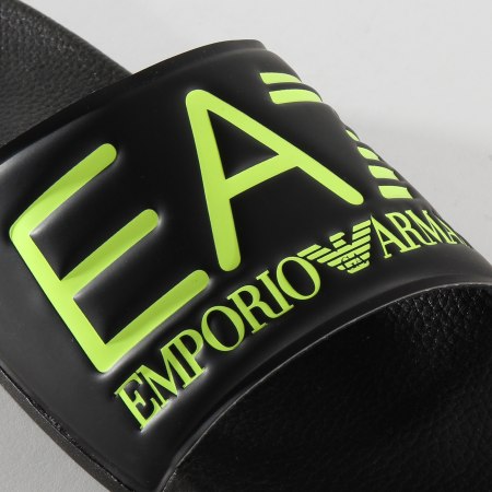 EA7 Emporio Armani - Claquettes Slipper Visibility XCP001-XCC22 Noir Fluo