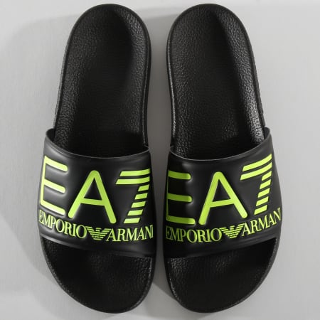 EA7 Emporio Armani - Claquettes Slipper Visibility XCP001-XCC22 Noir Fluo